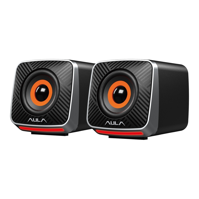 Aula A200 RGB Işıklı Masaüstü Gaming 3.5mm Jack Bilgisayar Pc Hoparlörü - 1