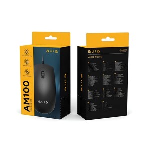 Aula AM100 1200 DPI USB Kablolu Optik Mouse - 7