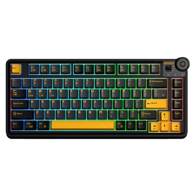 Aula AU75 3 Modlu RGB Hot Swap Mekanik TKL Seiya Switch Kablosuz Makrolu Klavye Siyah - 1