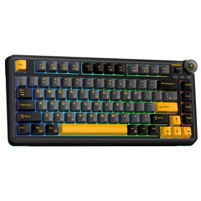 Aula AU75 3 Modlu RGB Hot Swap Mekanik TKL Seiya Switch Kablosuz Makrolu Klavye Siyah - 3