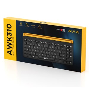 Aula AWK310 Bluetooth 5.1 Kablosuz Telefon Tablet Standlı TKL Türkçe Q Klavye - 7