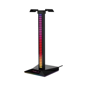 Aula F65 Aux Type-C ve USB-A Hub Özellikli RGB Kulaklık Standı - 1