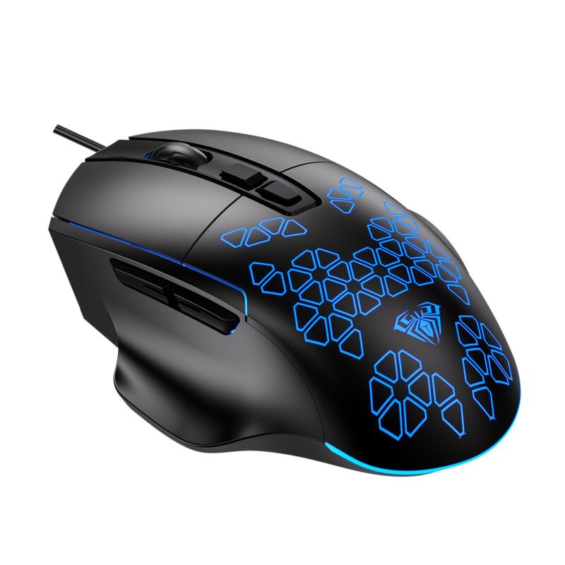 Aula F812 7200DPI RGB 7 Tuşlu Makro Optik Gaming Oyuncu Mouse - 1