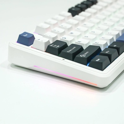 Aula F87 Mekanik RGB TKL GrayWood V3 Switch Kablosuz Makrolu Hot Swap Klavye Beyaz - 7