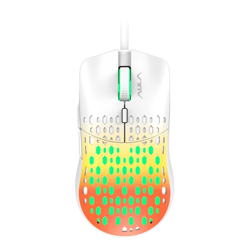 Aula S11 Pro 3600DPI RGB Optik Gaming Mouse Turuncu - 1