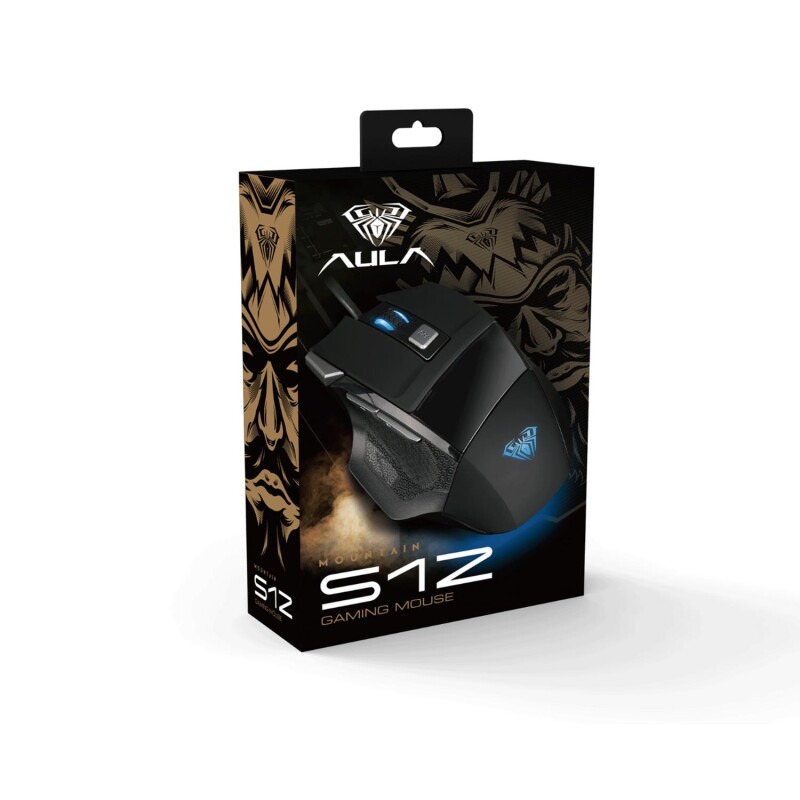 Aula S12 2400 DPI 7 Tuşlu Makrolu Kablolu Optik Gaming Oyuncu Mouse - 4