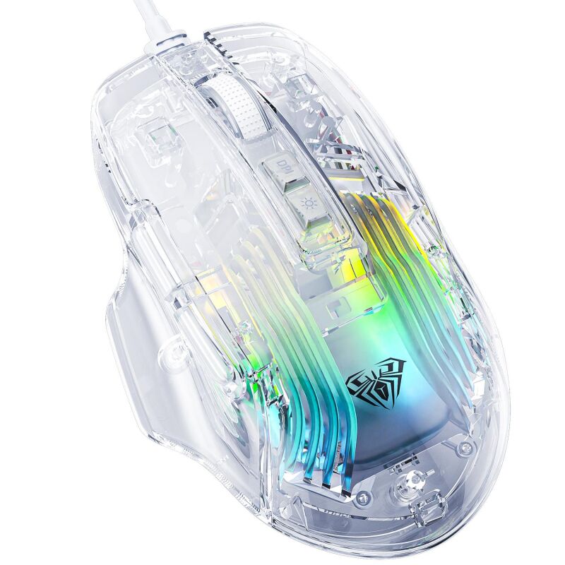 Aula S80 7200DPI 7 Tuşlu RGB Şeffaf Optik Oyuncu Gaming Mouse - 4