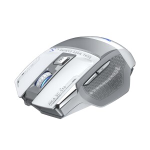 Aula SC550 4800DPI 7 Tuşlu Makrolu 2.4GHz Kablosuz Optik RGB Oyuncu Mouse Beyaz - 3