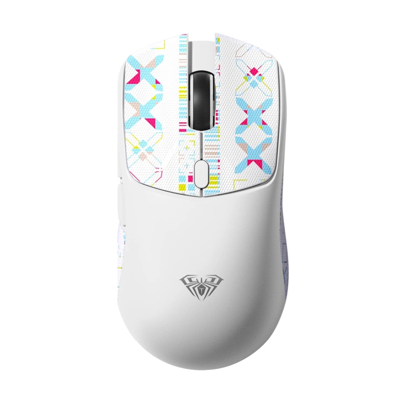 Aula SC580X Lightweight PAW3395 Sensor 10000 DPI 1000Hz Kablolu ve Kablosuz Gaming Oyuncu Mouse Beyaz - 2