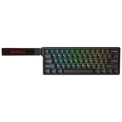 Aula Win60 He Manyetik Klavye Rapid Trigger Graywood Swtich 8000Hz RGB TKL Hot Swap Oyuncu Klavyesi Siyah - 4