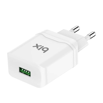 Bix 18W QC 3.0 Hızlı Şarj Cihazı ve Micro USB Kablo Beyaz - 2