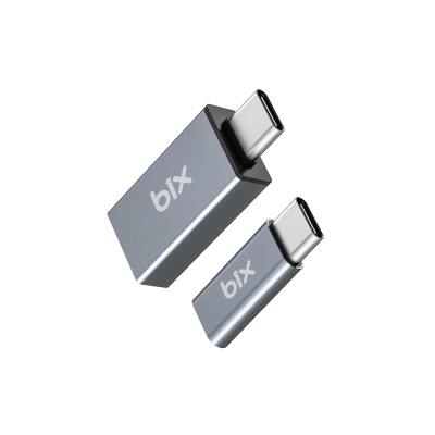 Bix ADP-04 Type-C to Micro USB ve USB-A 3.0 Çevirici Dönüştürücü Adaptör - 1