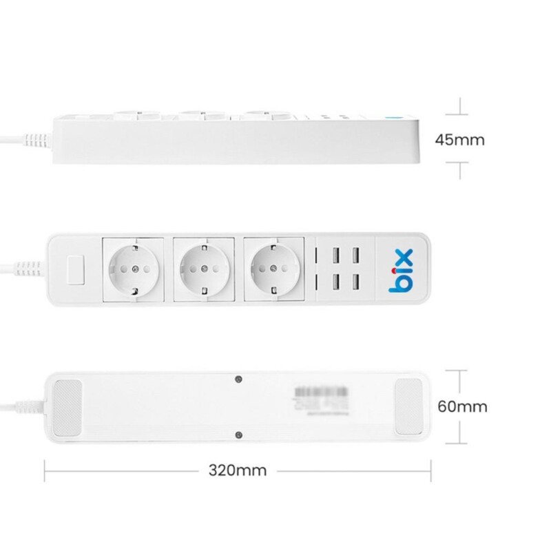 Bix BP-01 Wifi Akım Korumalı Hızlı Şarj Özellikli Akıllı Priz - 5