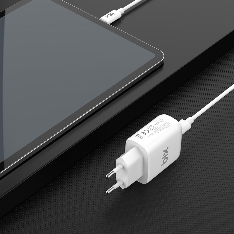 Bix BX-CL20TA 20W PD Hızlı Şarj Adaptörü + 3A USB-C'den Lightning Kablo - 6