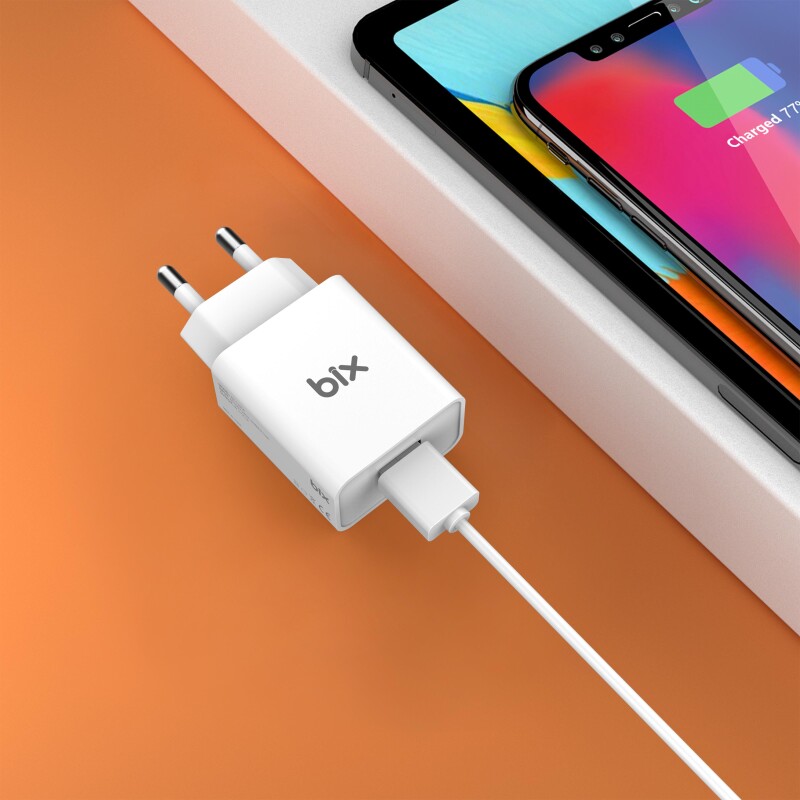 Bix BX-L10TA USB Şarj Cihazı ve Lightning Data Şarj Kablosu - 2