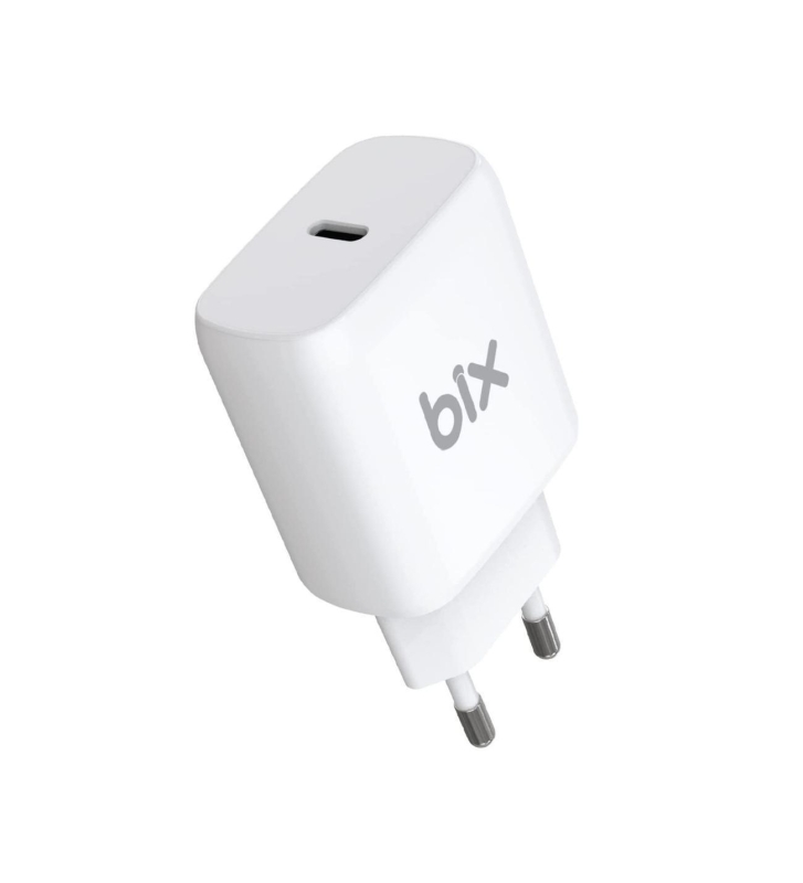 Bix BX-PD20TA 20W Type-C PD Hızlı Şarj Cihazı Adaptörü Beyaz - 1