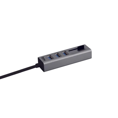 Bix BX04HB USB 3.0 Kart Okuyucu ve 3 Portlu Çoklayıcı Hub - 2