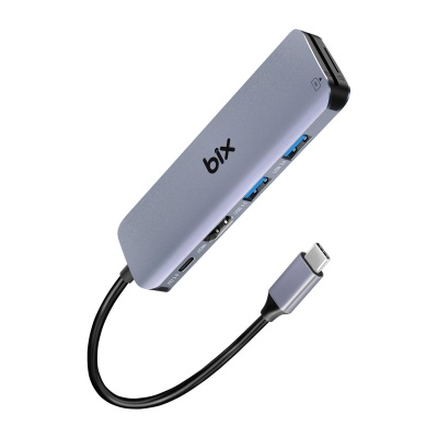 Bix BX09HB Type-C to 2*USB 3.0 4K HDMI PD 100W SD ve Micro SD Kart Okuyucu Çoklayıcı Hub - 2