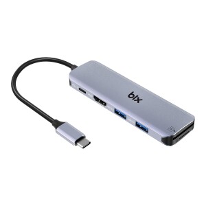 Bix BX09HB Type-C to 2*USB 3.0 4K HDMI PD 100W SD ve Micro SD Kart Okuyucu Çoklayıcı Hub - 1