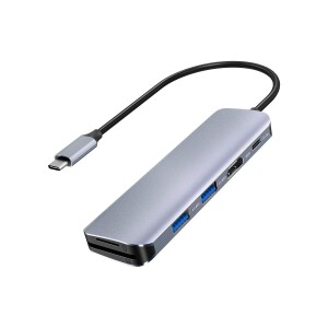 Bix BX09HB Type-C to 2*USB 3.0 4K HDMI PD 100W SD ve Micro SD Kart Okuyucu Çoklayıcı Hub - 3