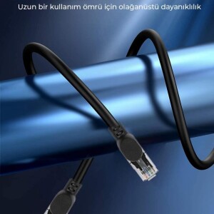 Bix Cat6A 10Gbps Veri Aktarım 500MHz STP Ethernet Kablosu 1 Metre - 4