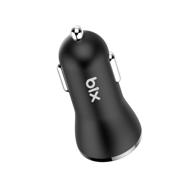 Bix Çift USB Çıkışlı QC 3.0 Araç Şarj Cihazı Beyaz - 2