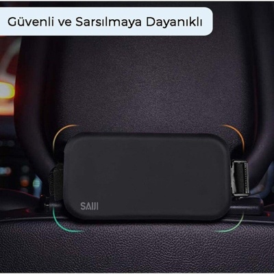 Bix Saiji T55 Araç İçi Koltuk Başlığı Telefon Tablet Tutucu - 6