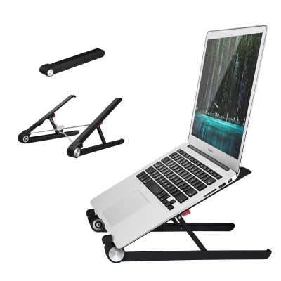 Bix Saiji X1 Alüminyum Notebook Laptop Standı Siyah - 2