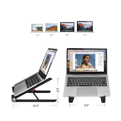 Bix Saiji X1 Alüminyum Notebook Laptop Standı Siyah - 3