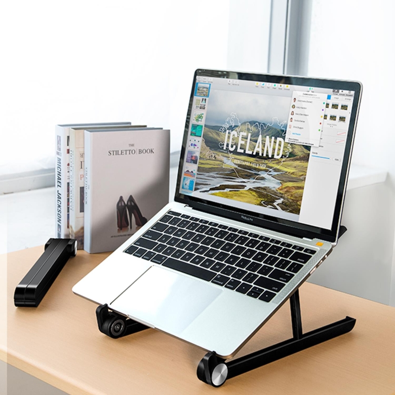 Bix Saiji X1 Alüminyum Notebook Laptop Standı Siyah - 8