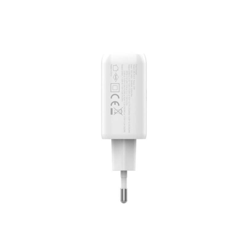 Bix ZH-2U41T 25W USB Type-C PD Çift Portlu Hızlı Şarj Cihazı Beyaz - 2