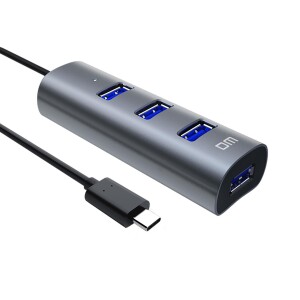 DM CHB010 Type-C to USB 3.0 4 Portlu Alüminyum Hub Çoklayıcı - 3