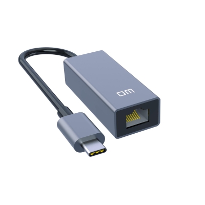 DM CHB017 Type-C to RJ45 1000Mbps Gigabit Ethernet Dönüştürücü - 1