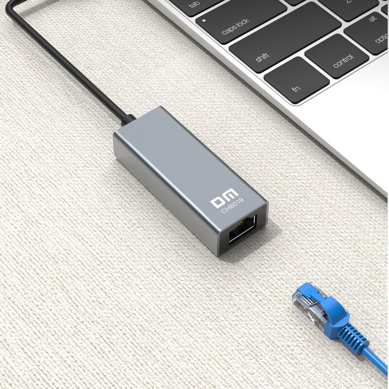 DM CHB019 USB 3.0 to RJ45 1000Mbps Gigabit Ethernet Dönüştürücü - 6