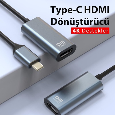 DM CHB022 Type-C to HDMI 4K 60Hz Çevirici Dönüştürücü - 5