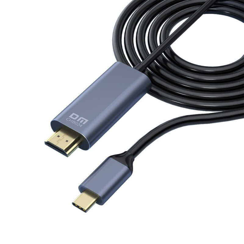 DM CHB024 Type-C to Erkek HDMI 4K 30Hz Dönüştürücü Kablo 1.8 Metre - 3