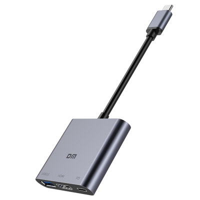 DM CHB026 Type-C to 4K HDMI USB 3.0 PD Çevirici Dönüştürücü - 1