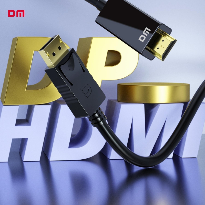 DM CHB038 4K DisplayPort to HDMI Çevirici Kablo 1.8 Metre - 5