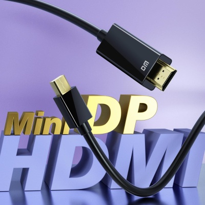 DM CHB039 4K 30Hz Mini Displayport to HDMI Görüntü Aktarma Kablosu 1.8 Metre - 2