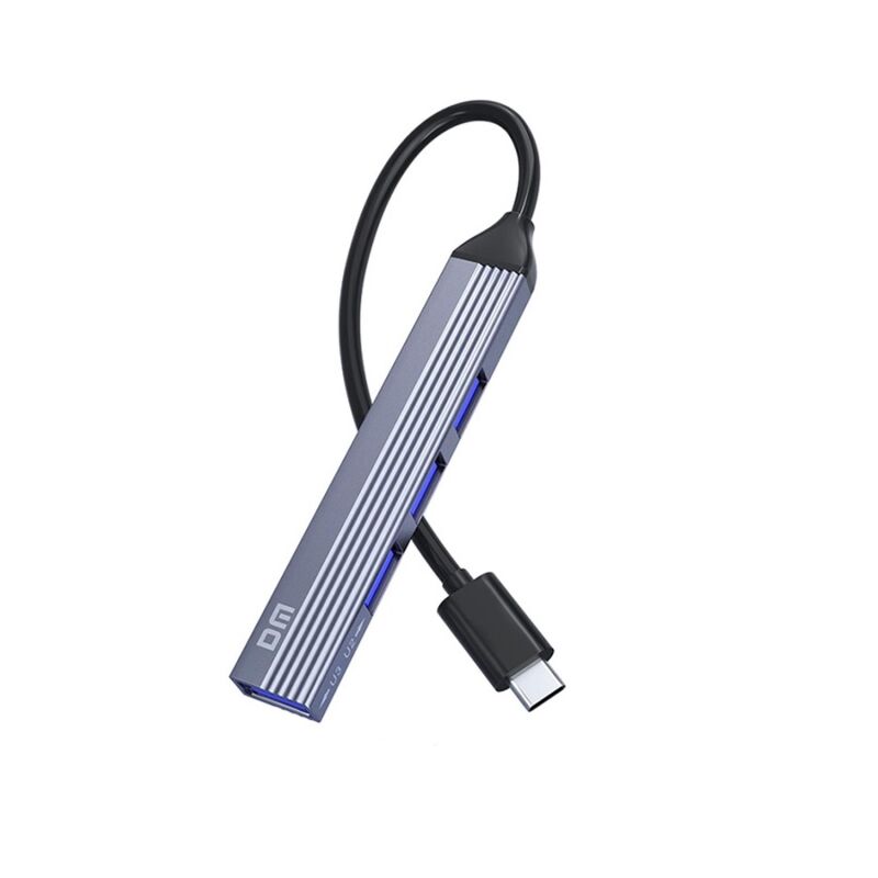 DM CHB057 USB Type-C to 4 Portlu 3*USB 2.0 1*USB 3.0 Hub Çoklayıcı 1 Metre - 1