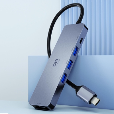 DM CHB058 Type-C to 4K HDMI 3*USB 3.0 PD Hub Dönüştürücü - 7