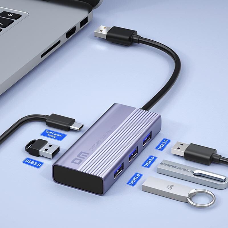 DM CHB060 PD Güç Destekli USB 3.0 4 Portlu USB-A Hub Çoklayıcı Adaptör - 3