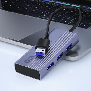 DM CHB060 PD Güç Destekli USB 3.0 4 Portlu USB-A Hub Çoklayıcı Adaptör - 5