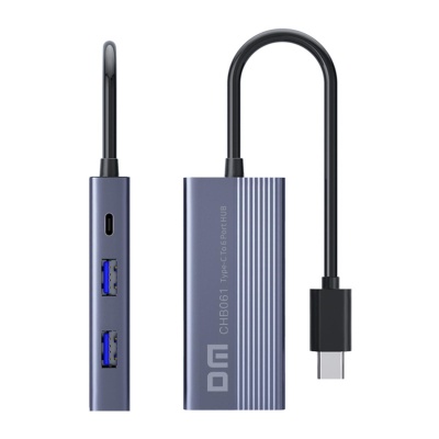 DM CHB061 Type-C to 4K HDMI 3*USB3.0 Gigabit Ethernet PD 60W Çoklayıcı Hub - 2