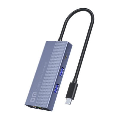 DM CHB061 Type-C to 4K HDMI 3*USB3.0 Gigabit Ethernet PD 60W Çoklayıcı Hub - 1