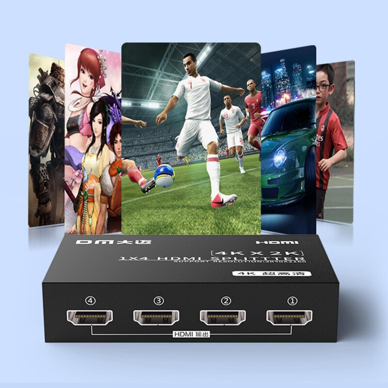 DM CHB079 4K 30Hz 1 Giriş 4 Çıkış HDMI Splitter Çoklayıcı - 6