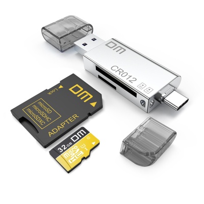 DM CR012 Type-C USB3.0 SD TF Micro SD OTG Kart Okuyucu Adaptör - 8