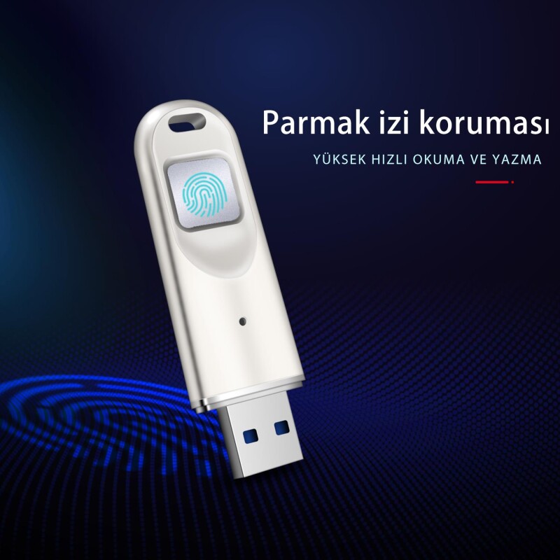 DM FD069 Parmak İzi Okuyuculu Şifreli USB 3.0 128GB Flash Bellek - 2