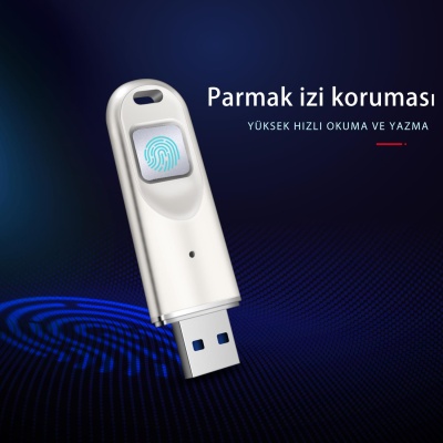 DM FD069 Parmak İzi Okuyuculu Şifreli USB 3.0 64GB Flash Bellek - 2