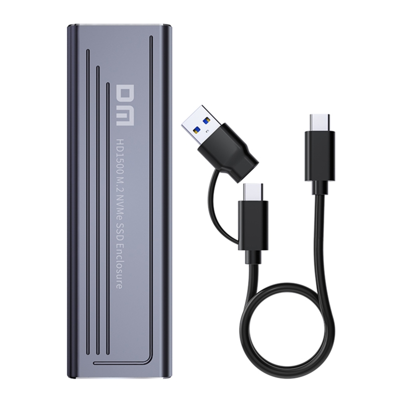 DM HD1500 10Gbps Type-C 3.2 Gen 2 M / B&M Key M.2 NVMe SSD Kutusu - 3